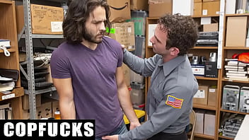 Ripped Officer Dominates Shoplifting Twink – Dante Drackis, Greg Mckeon