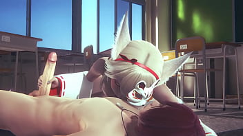 Fox Femboy’s Forbidden Classroom Pleasure – Yaoi Anime Fantasy