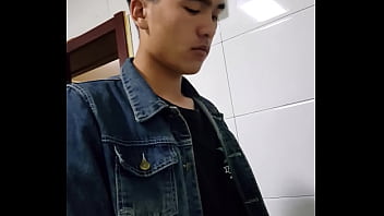 Shy Asian Teen Relieves Himself In Public