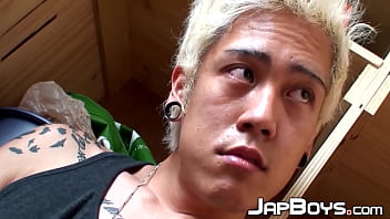 Japanese Twink Moans As He Strokes And Teases His Tight Hole