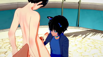 Sensual Yaoi: Catboy Teases Foxboy In Steamy Manga Scene
