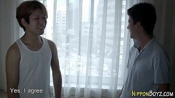 Japanese Twink Enjoys Deep Throat Pleasure