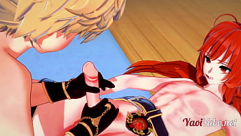 Aether And Diluc’s Steamy Yaoi Encounter In Genshin Impact Part 1