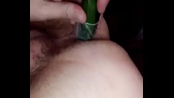 Greedy Slut Satisfies Craving With Cucumber In Ass