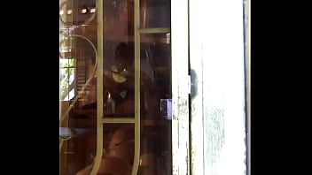 Handsome Stranger Peeking Through The Glass