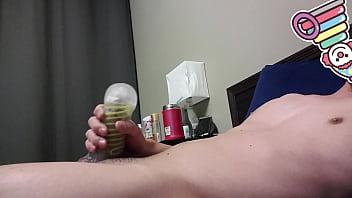 Taiwanese Stud Unleashes Massive Cumshot On New Toy