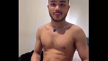 Asian Boy Strokes Hard For Pleasure