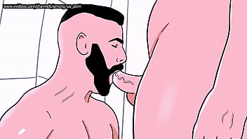 Straight Guy Eats Ass Then Gets His Cock Sucked – Animated Gay Sex