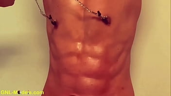 Horny Asian Stud Teases Nipples In Steamy Edging Session