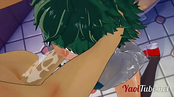Deku Pleasures Bakugou With A Hot Mouthful Of Cum