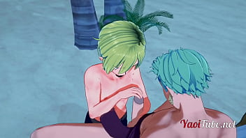 Zoro And Sanji’s Steamy Beach Encounter – One Piece Yaoi