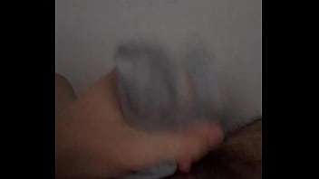 Hairy Teen Jerking Off With A Sock