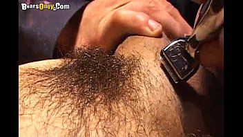 Horny Hunk Shaving His Hairy Body Solo