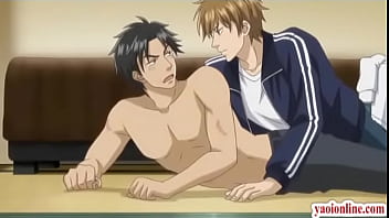 Passionate Gay Hentai Lovers In Deep Tongue Action