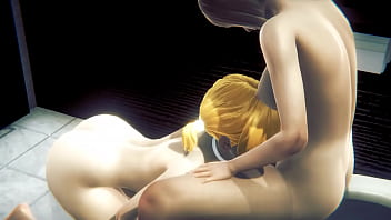 Femboy Yaoi – Public Toilet Fuck With Futanari – Anime Manga Porn