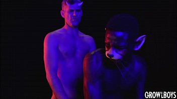 Daddy Satyr Dominates Furry Black Twink