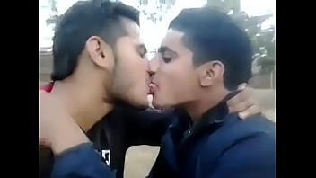 College Boys Share Intimate Lip Lock