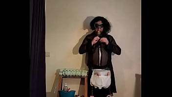 Wet Diaper Climax In Solo Bdsm Practice