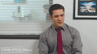 Clumsy Hunk Finally Nails His Boss In Raunchy Office Parody