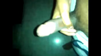 Slick Indian Cock Glistening With Spit