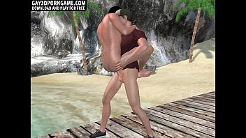 Sizzling 3d Hunk Gets Wild On The Beach