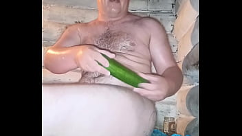 Russian Man Caught On Hidden Camera Pleasuring Himself With A Cucumber