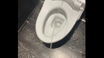 College Boy Pissing In The Bathroom