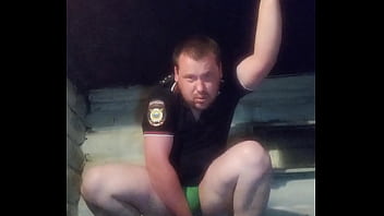Defeated Russian Cop Surrenders His Anal Virginity After Losing Debate.