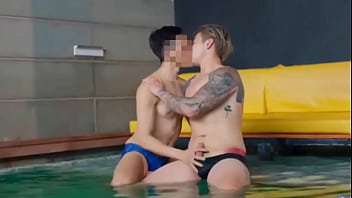 Gay Couple’s Steamy Poolside Sex Scene