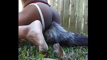 Sissy Fox Boy Twerks Wildly In Public