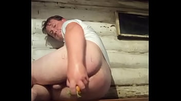 Russian Stud With Massive Assets Enjoys A Wild Carrot-filled Anal Adventure